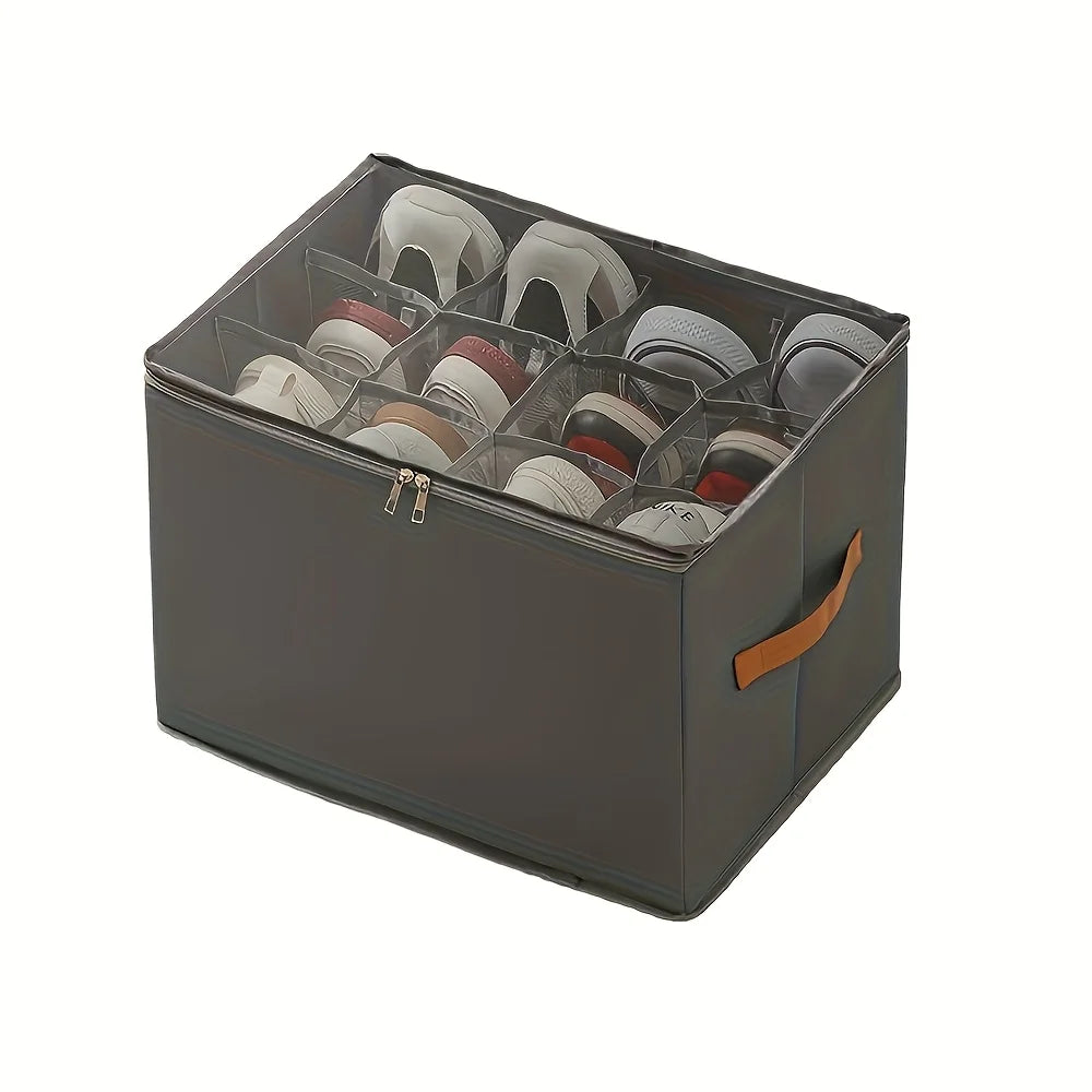 1pcs Shoe Organizer for Closet Foldable Oxford Fabric Shoe Storage Box for Sneakers Sandals for Clothes Shoe Storage Organizer