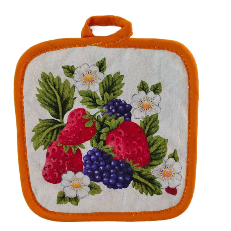 1Pc 16.5x16.5cm Square Sewing Cotton Heat Resistant Potholder Pot Holder Pads Table Placemat Kitchen Baking Tool