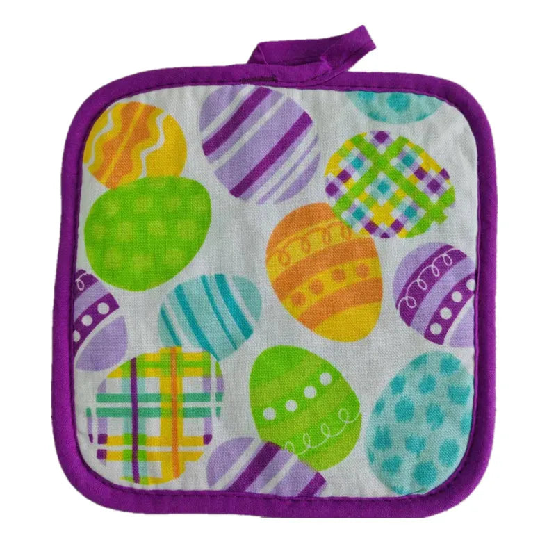 1Pc 16.5x16.5cm Square Sewing Cotton Heat Resistant Potholder Pot Holder Pads Table Placemat Kitchen Baking Tool
