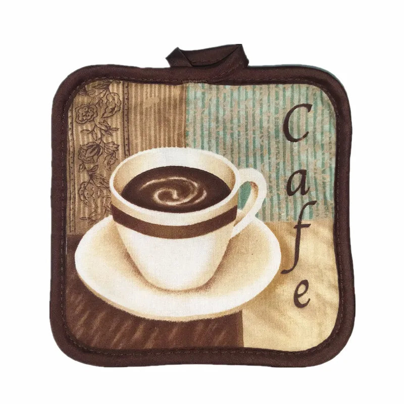 1Pc 16.5x16.5cm Square Sewing Cotton Heat Resistant Potholder Pot Holder Pads Table Placemat Kitchen Baking Tool