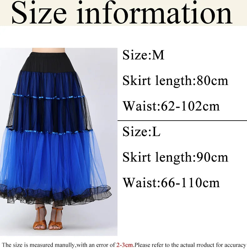 Modern Dance Costumes Fashionable Versatile Mesh Large Skirt Social Performances Dance Dresses Performance Costumes Daily Outfit