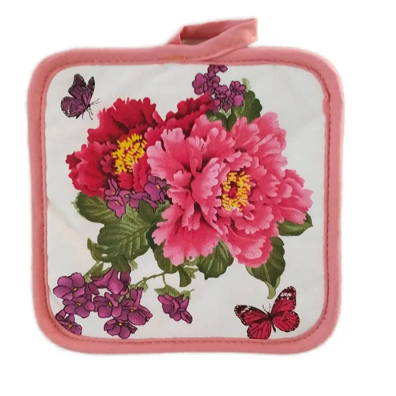 1Pc 16.5x16.5cm Square Sewing Cotton Heat Resistant Potholder Pot Holder Pads Table Placemat Kitchen Baking Tool