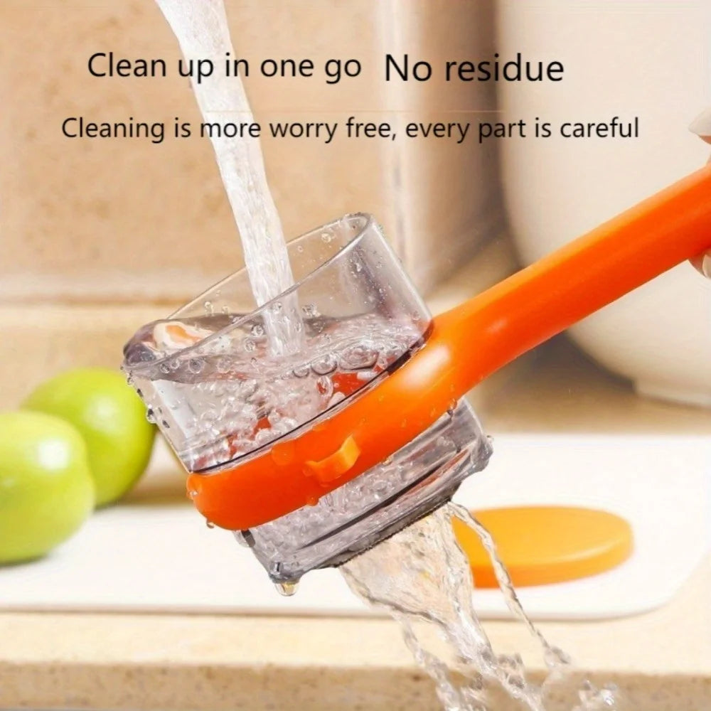 1Pc Multi-Function Fruit Vegetable Peeler with Peel Organizer - Serrated Blades, Easy To Use,Suitable for Kitchen Dormitory Use