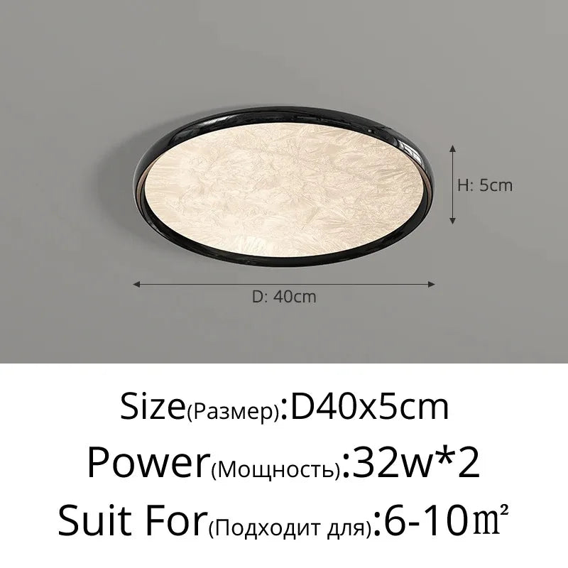 2026 New Modern LED Ceiling Lamp For Living Room Restaurant Round Lighting Fixture Bedroom Study Home Decor Firework Panel Lamp