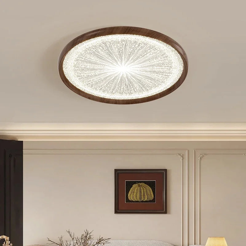 2026 New Modern LED Ceiling Lamp For Living Room Restaurant Round Lighting Fixture Bedroom Study Home Decor Firework Panel Lamp