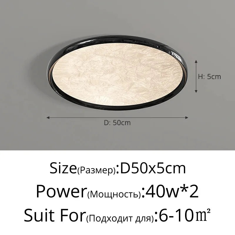 2026 New Modern LED Ceiling Lamp For Living Room Restaurant Round Lighting Fixture Bedroom Study Home Decor Firework Panel Lamp