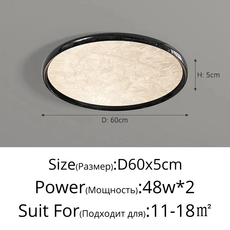 2026 New Modern LED Ceiling Lamp For Living Room Restaurant Round Lighting Fixture Bedroom Study Home Decor Firework Panel Lamp