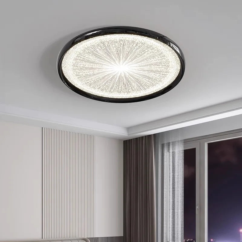 2026 New Modern LED Ceiling Lamp For Living Room Restaurant Round Lighting Fixture Bedroom Study Home Decor Firework Panel Lamp
