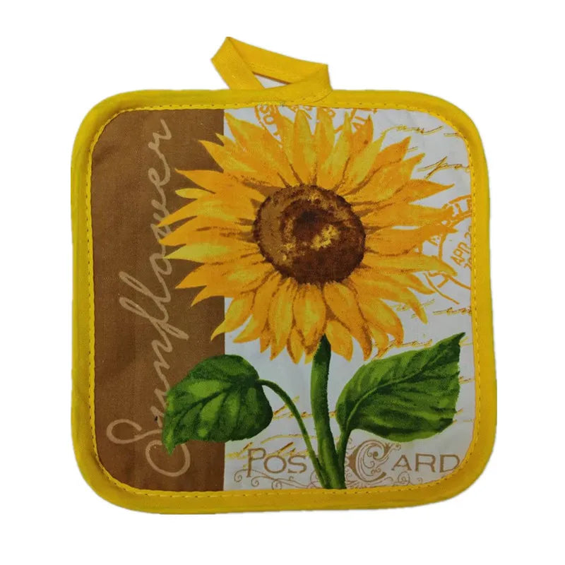 1Pc 16.5x16.5cm Square Sewing Cotton Heat Resistant Potholder Pot Holder Pads Table Placemat Kitchen Baking Tool