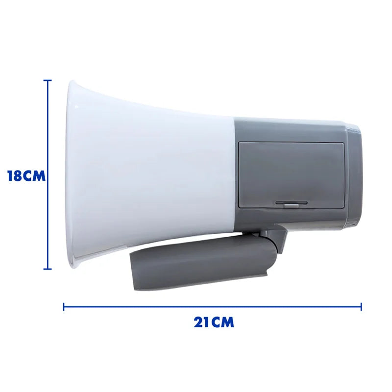 Portable Megaphone Speaker Handheld Sound Amplifier Foldable Handle Adjustable Volume For Outdoor Sports Cheerleading Coaches