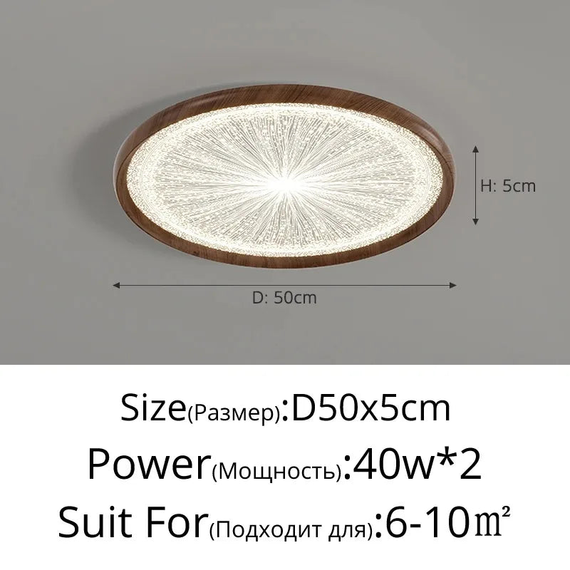 2026 New Modern LED Ceiling Lamp For Living Room Restaurant Round Lighting Fixture Bedroom Study Home Decor Firework Panel Lamp