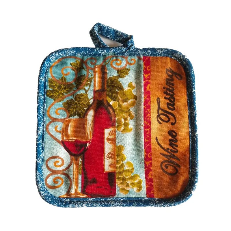 1Pc 16.5x16.5cm Square Sewing Cotton Heat Resistant Potholder Pot Holder Pads Table Placemat Kitchen Baking Tool