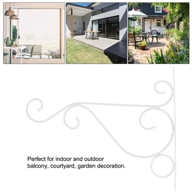 1PCS Iron Wall Hanging Rack Flower Hook Bracket Hanger Art Plant Holder